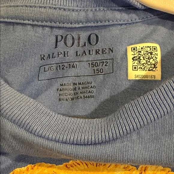 Polo by Ralph Lauren Blue Kids Casual Dress L(12-14) - Picture 2 of 3
